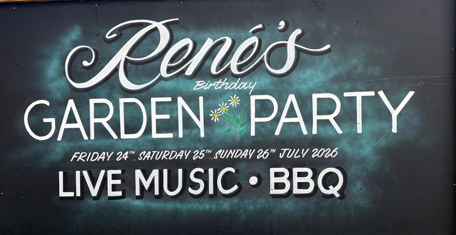 The Red Lion Rene's Birthday Celebrations garden party